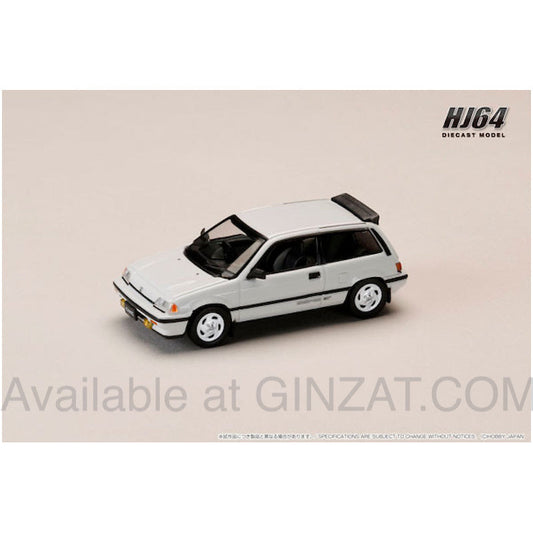 Honda Civic (AT) Late Ver. / Genuine Optional Parts White, Hobby Japan diecast model car