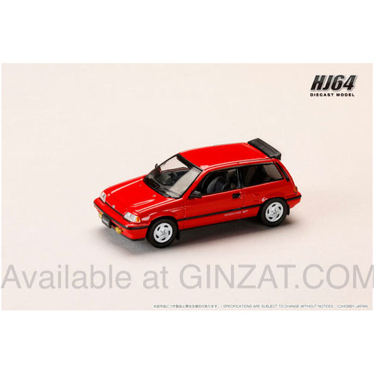 Honda Civic (AT) Late Ver. / Genuine Optional Parts Red, Hobby Japan diecast model car
