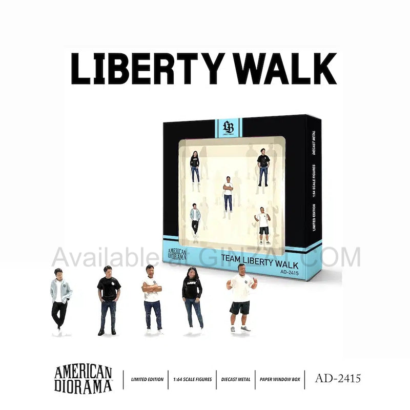 Team Liberty Walk, American Diorama Figures Sest 1/64