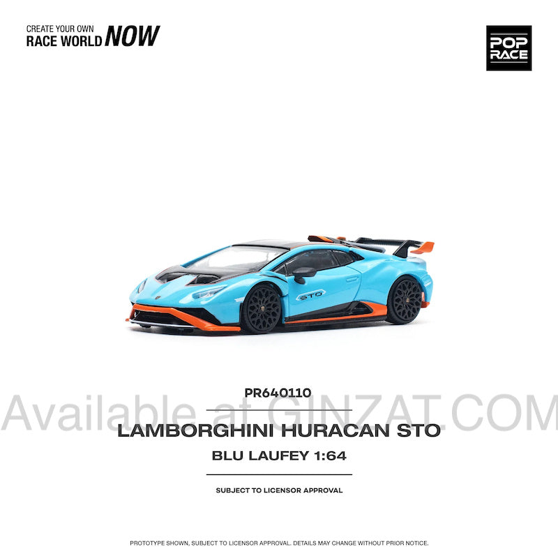Lamborghini Huracan STO, Pop Race 1/64 diecast model car