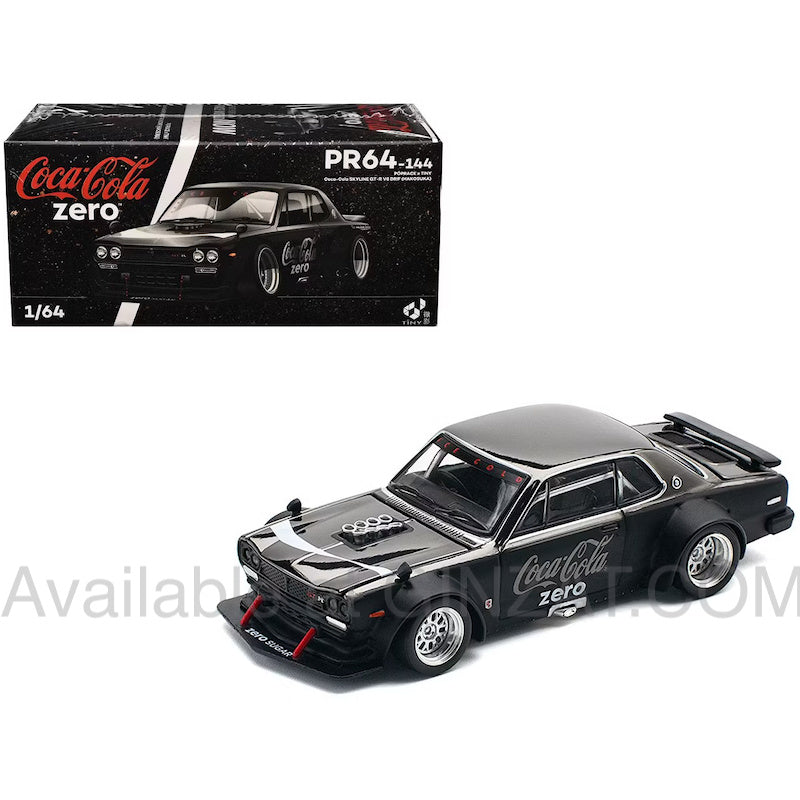 Coca-Cola SKYLINE GT-R V8 DRIF (Hakosuka), POPRACE x TINY diecast model car