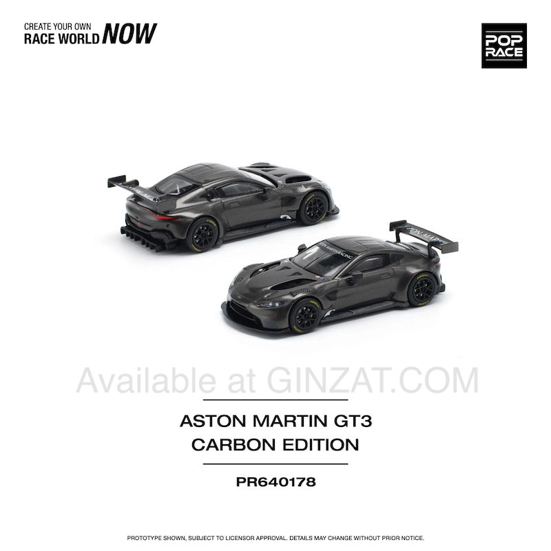 Aston Martin GT3 Carbon Edition, POP Race diecast model car