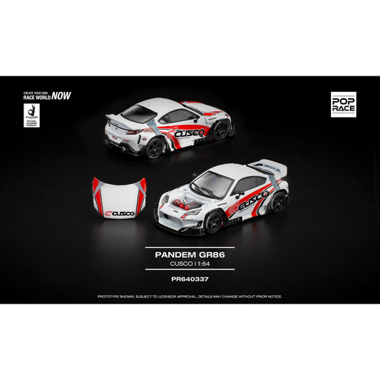POP Race 1/64 Pandem GR86 CUSCO PR640337