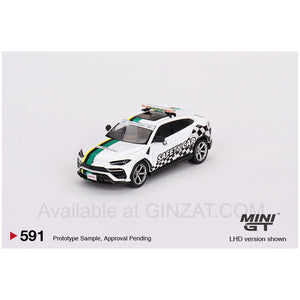 Lamborghini Urus 2022 Macau GP Official Safety Car, Mini GT No. 591 diecast model car