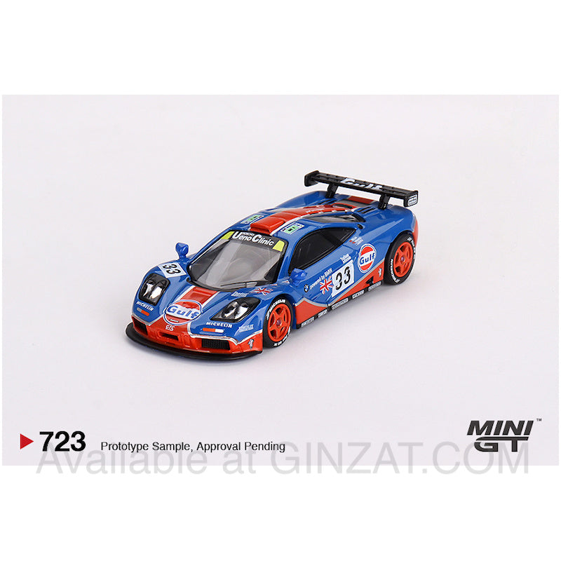 McLaren F1 GTR #33 1996 Le Mans 24Hr, MINI GT No.723 diecast model car