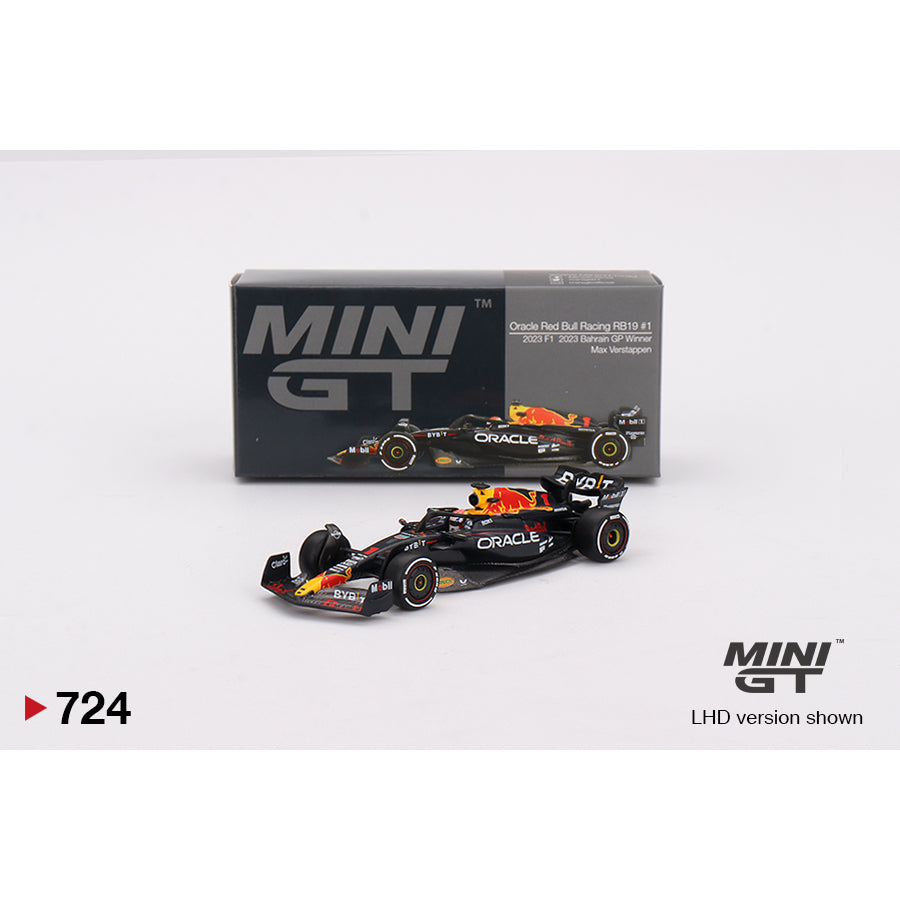 MINI GT 1/64 Oracle Red Bull Racing RB19 #1 Max Verstappen 2023 F1 2023 Bahrain GP Winner MGT00724