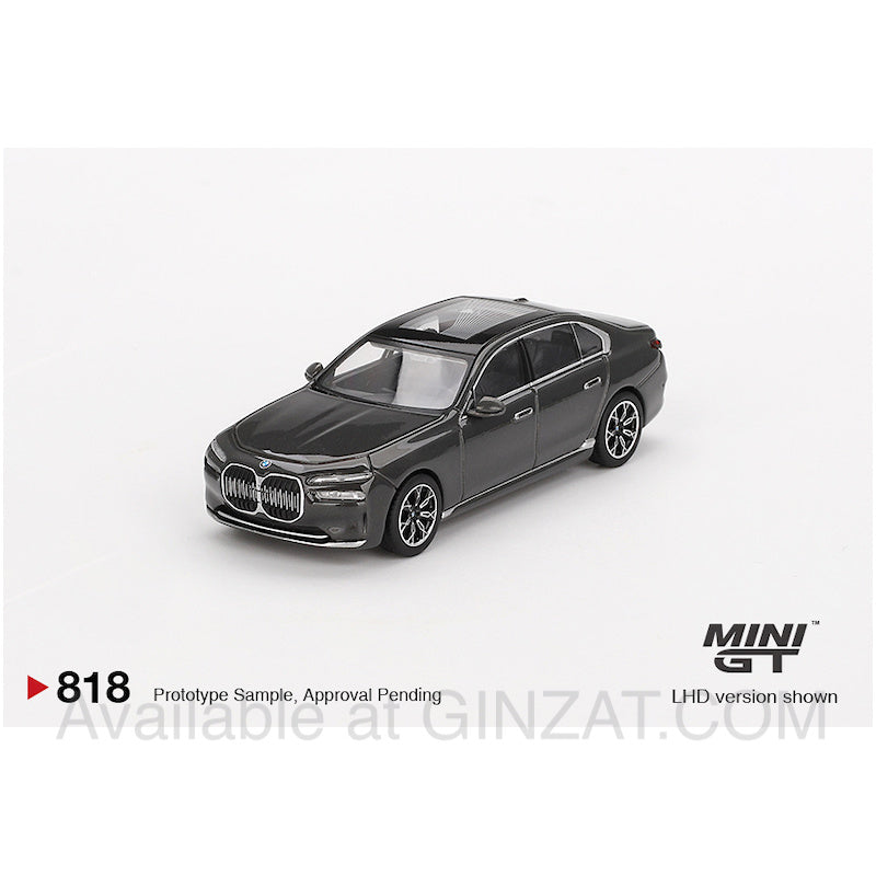 BMW i7 xDrive60 Dravit Grey, Mini GT No. 818 diecast model car