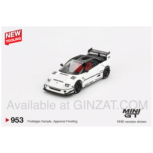 Mazda AZ-1 Liberty Walk LB40 White 2024 Tokyo Auto Salon, Mini GT 953 diecast model car