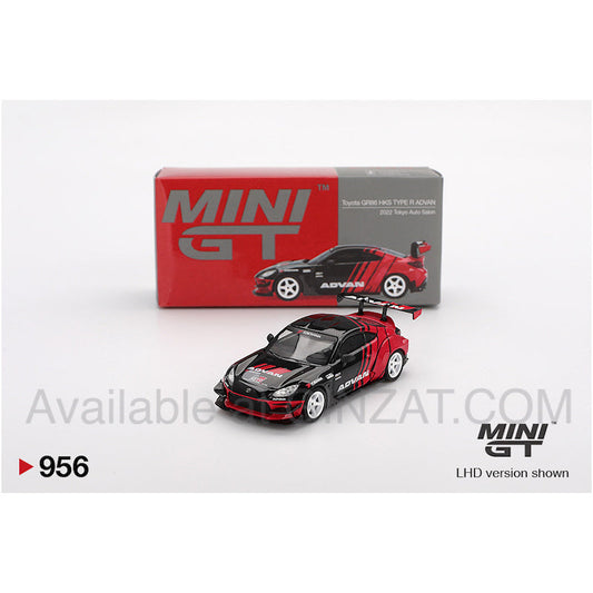 Toyota GR86 HKS TYPE R ADVAN 2022 Tokyo Auto Salon, Mini GT No. 956 diecast model car