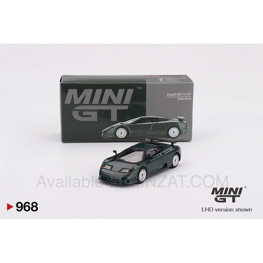 Bugatti EB110 GT Verde Scuro, Mini GT No. 968 diecast model car