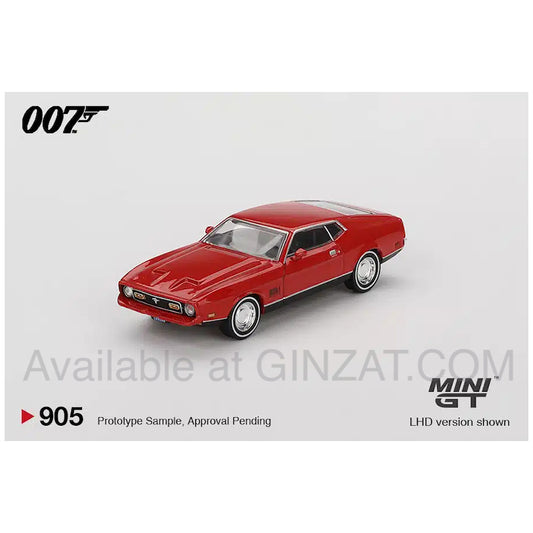 Ford Mustang Mach 1 "Diamonds Are Forever" English Packaging, Mini GT No. 905 diecast model car