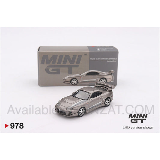 Toyota Supra VeilSide Combat V-II Combat Grey, Mini GT No. 978 diecast model car