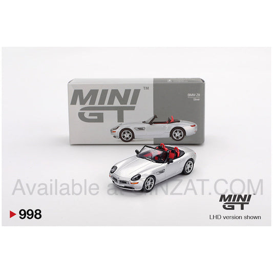 BMW Z8 Silver, Mini GT No. 998 diecast model car