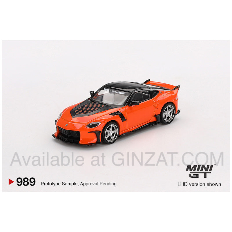 MINI GT 1/64 No. 989 Nissan Z VeilSide FFZ400 Orange