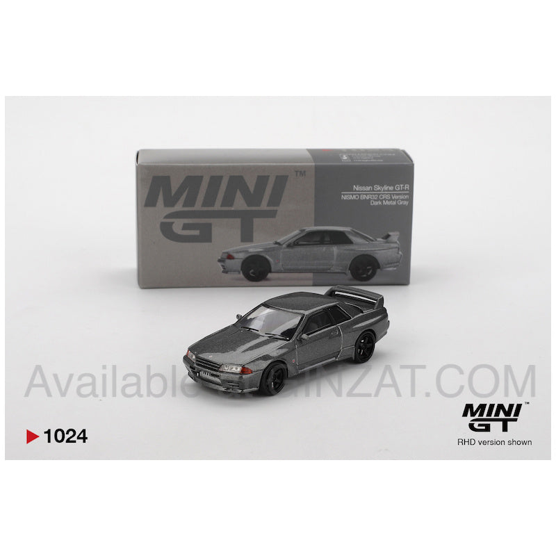 MINI GT 1/64 Nissan Skyline GT-R (NISMO BNR32 CRS Version) Dark Metal Gray