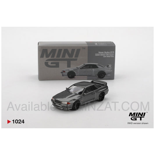 MINI GT 1/64 Nissan Skyline GT-R (NISMO BNR32 CRS Version) Dark Metal Gray