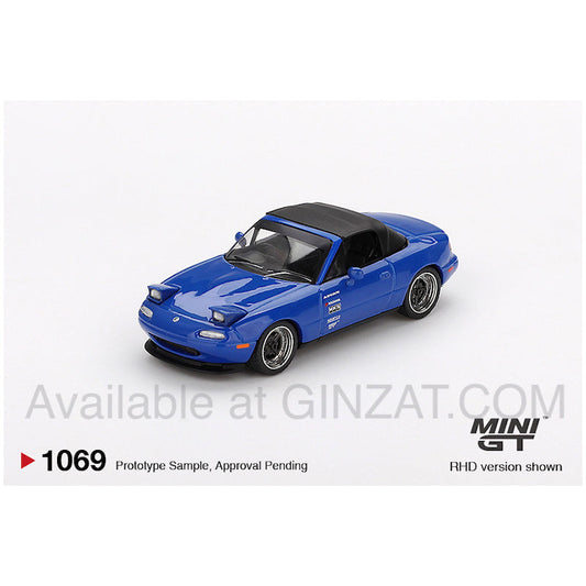 Mazda Miata MX-5 (NA) Tuned Version Dark Blue, Min iGT No. 1069 diecast model car