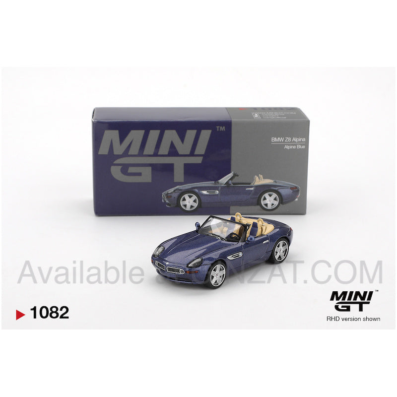 BMW Z3 Alpina (Alpine Blue) (LHD), MINI GT No.1082 diecast model car