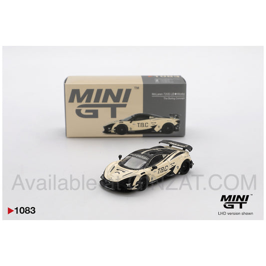 McLaren 720S LB Works The Boring Concept (LHD), MINI GT No.1083 diecast model car