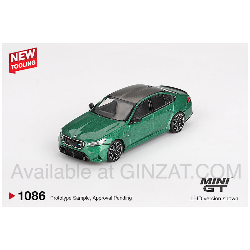 BMW M5 (Isle of Man Green Metallic) (RHD), MINI GT No.1086 diecast model car