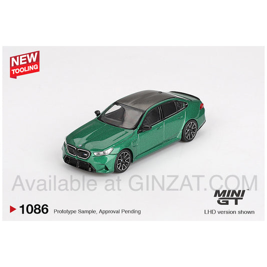 BMW M5 (Isle of Man Green Metallic) (RHD), MINI GT No.1086 diecast model car