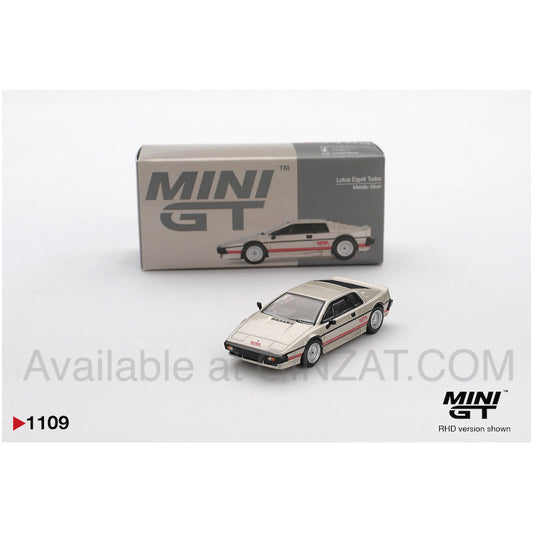 Lotus Esprit Turbo (Metallic Silver) (RHD), MINI GT No.1109 diecast model car