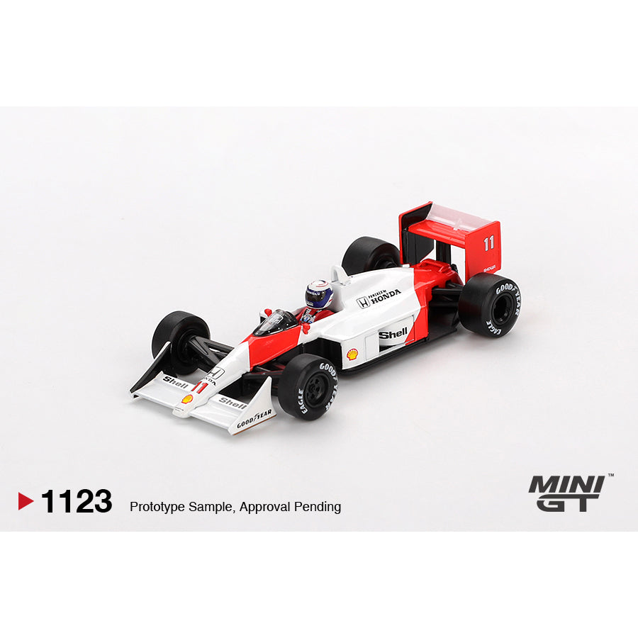 MINI GT 1/64 McLaren MP4/4 #11 1988 Japanese Grand Prix 2nd Place Alain Prost MGT01123