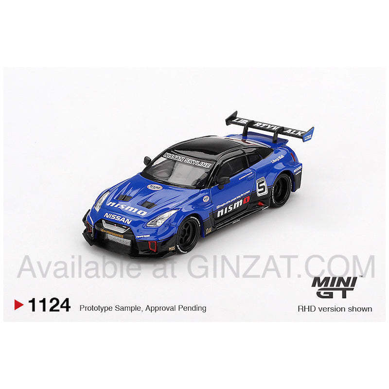 Nissan LB-Silhouette WORKS GT 35GT-RR Ver.2 (Blue) (RHD), MINI GT No.1124 diecast model car