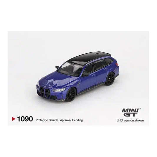 MINI GT 1:64 BMW M3 Competition Touring Portimao Blue Metallic MGT01090