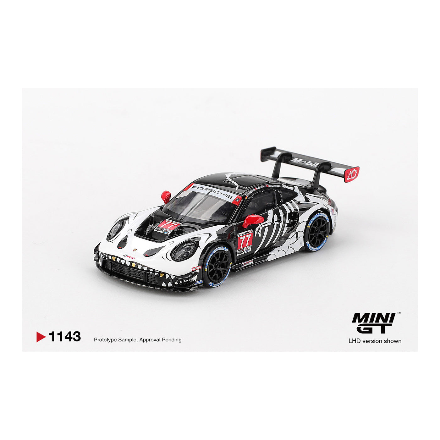 MINI GT 1:64 Porsche 911 GT3 R #77 AO Racing 2025 IMSA Petit Le Mans MGT01143