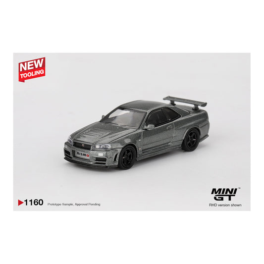 MINI GT 1:64 Nissan Skyline GT-R (R34) 1999 Dark Metal Grey MGT01160