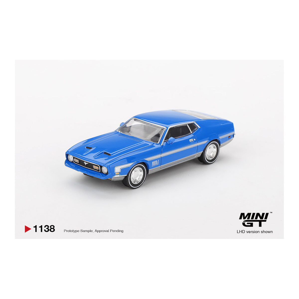 MINI GT 1:64 Ford Mustang Mach 1 Grabber Blue MGT01138
