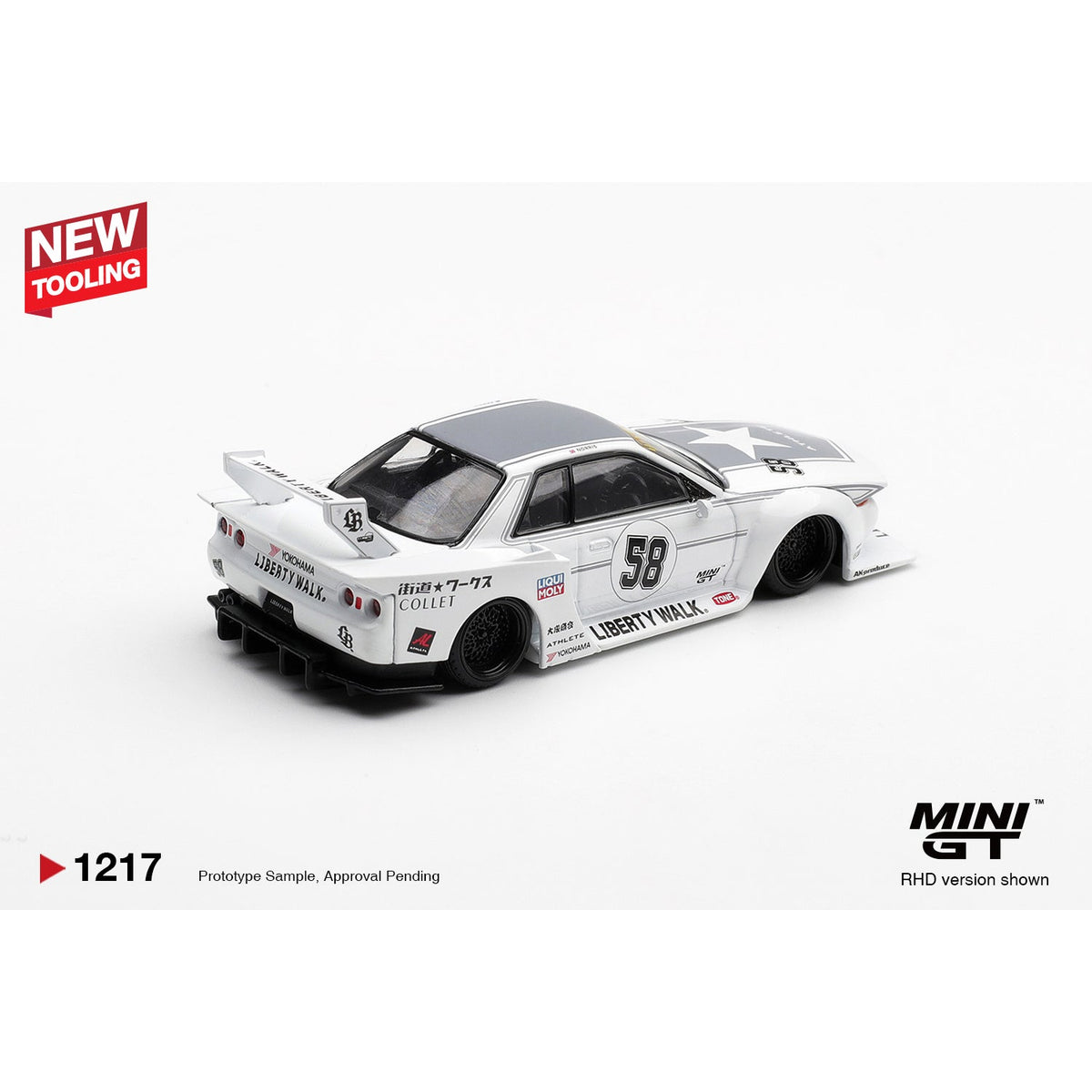 MINI GT 1/64 LBWK Nissan Skyline GT-R (R32) Kaido Works TAS 2025 MGT01217