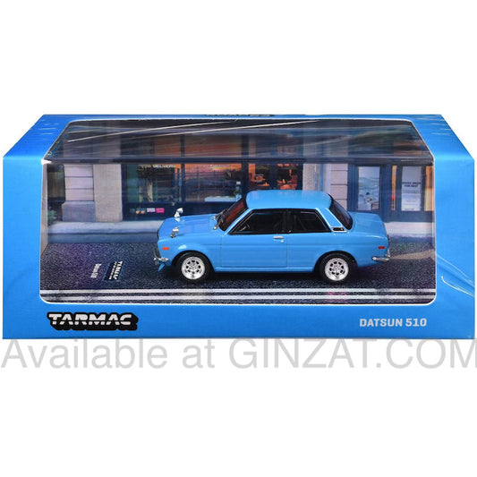 Datsun 510 Light Blue, Tarmac Works diecast model car