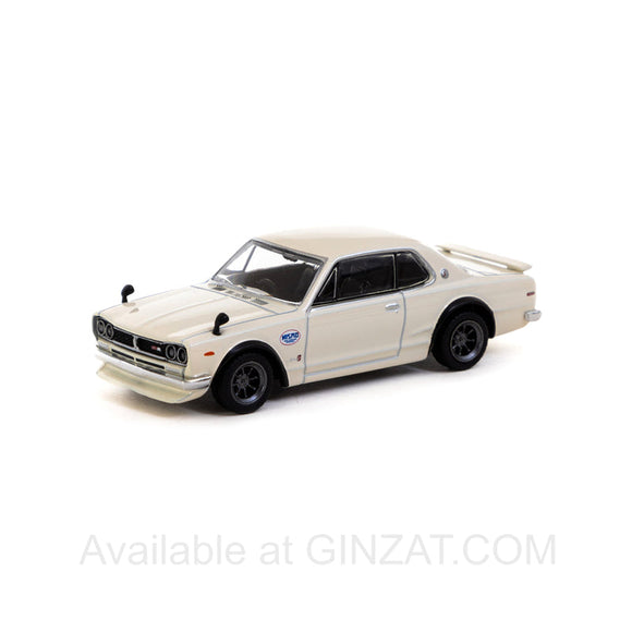 Nissan Skyline 2000 GT-R (KPGC10) Ivory White Special Edition, Tarmac Works diecast model car