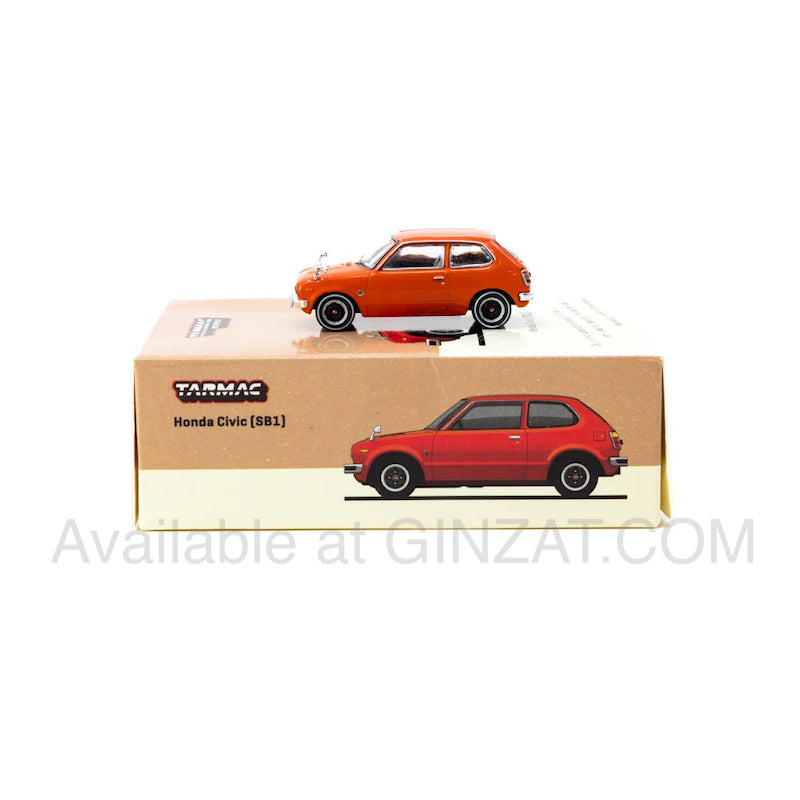 Honda Civic (SB1) Orange, Tarmac Works 1/64 diecast model car