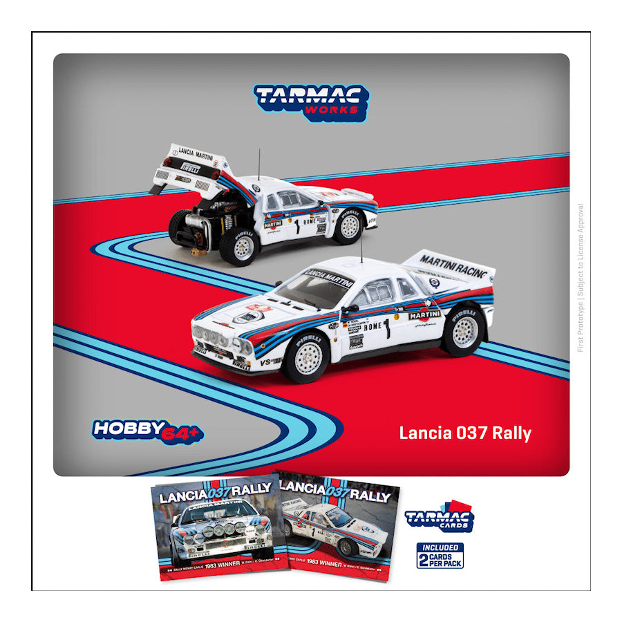 Tarmac Works 1/64 Lancia 037 Rally Rally Monte Carlo 1983 Winner