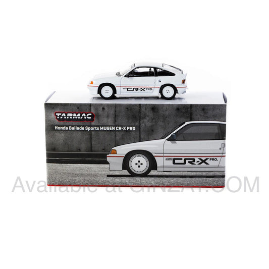 Honda Ballade Sports MUGEN CR-X PRO White, Tarmac Works 1/64 diecast model car