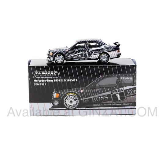 Mercedes-Benz 190E 2.5-16 EVO1 DTM 1989 Klaus Ludwig, Tarmac Works 1/64 diecast model car
