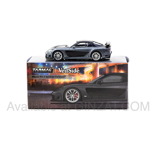 Mazda RX-7 VeilSide Fortune 7 (Grey Metallic / Black), Tarmac Works diecast model car