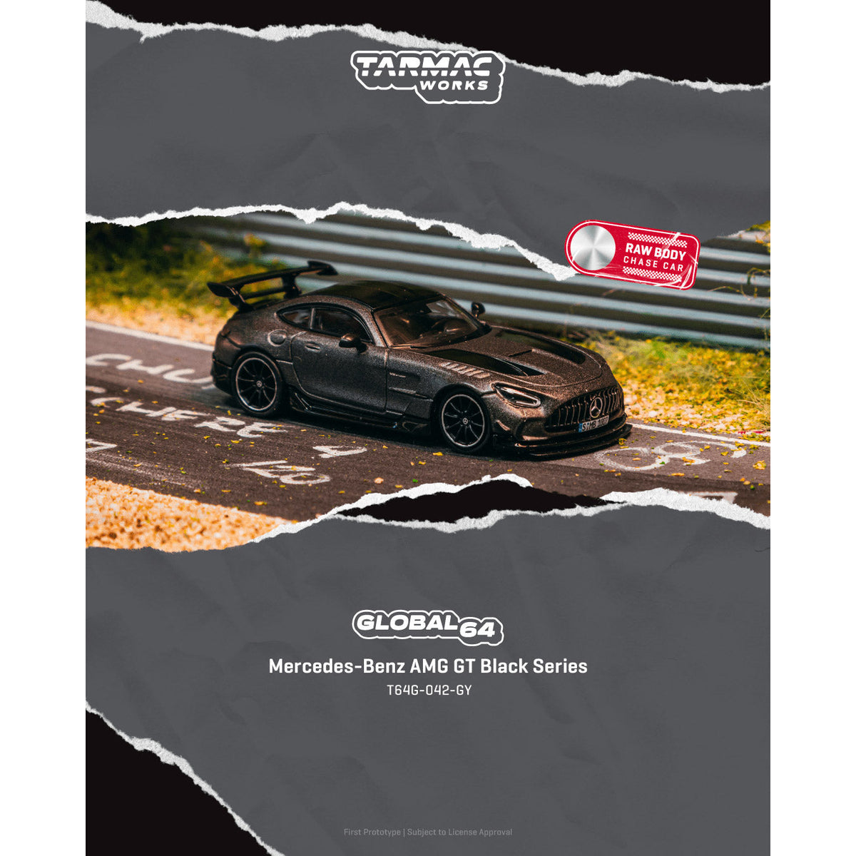 Tarmac Works 1/64 Mercedes-Benz AMG GT Black Series Grey T64G-042-GY
