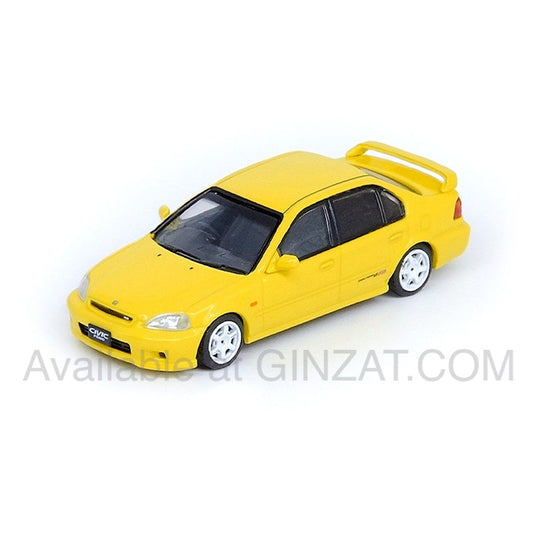 INNO Models 1/64 Honda Civic Ferio Vi RS Phoenix Yellow JDM MOD Version