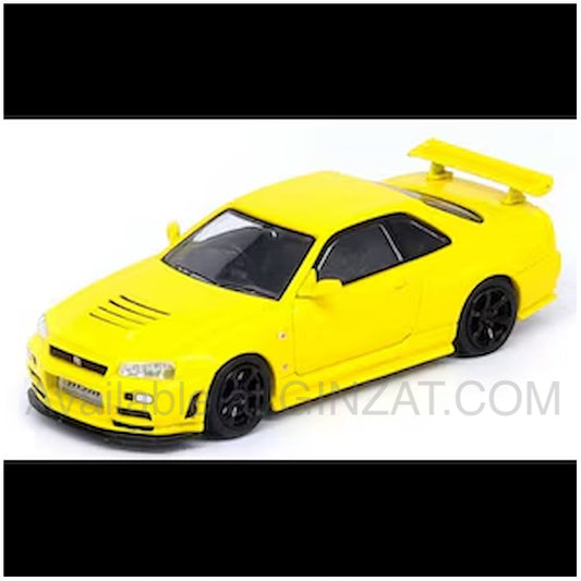 INNO Models 1/64 Nissan Skyline GT-R R34 Lightning Yellow Malaysia Diecast Expo 2022 Exclusive