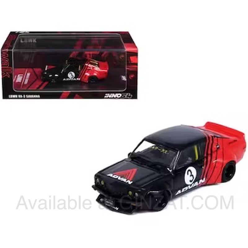 Inno Models 1/64 Mazda RX3 SAVANNA LB-WORKS `ADVAN LIVERY` – GINZAT