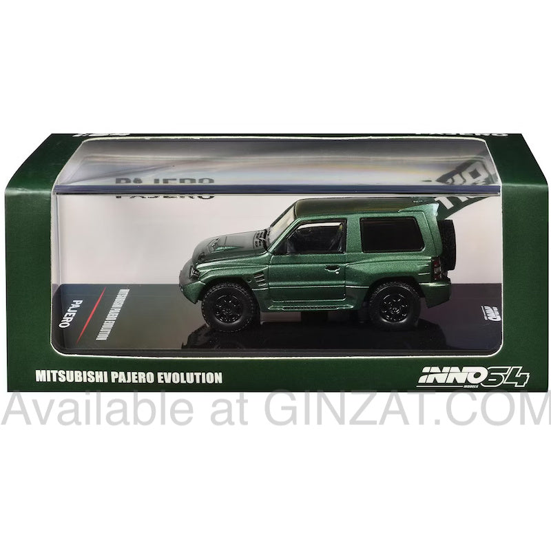 Mitsubishi Pajero Evolution Satin Green, Inno Models 1/64 diecast model car