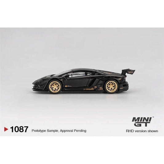 MINI GT 1087 LB WORKS Lamborghini Aventador Limited Edition Matte Black