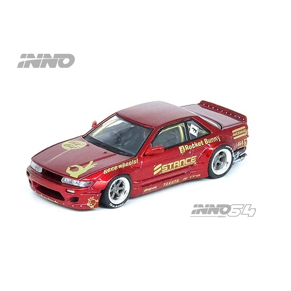 Nissan Silvia S13 (V2) Pandem / Rocket Bunny Red Metallic INNO64