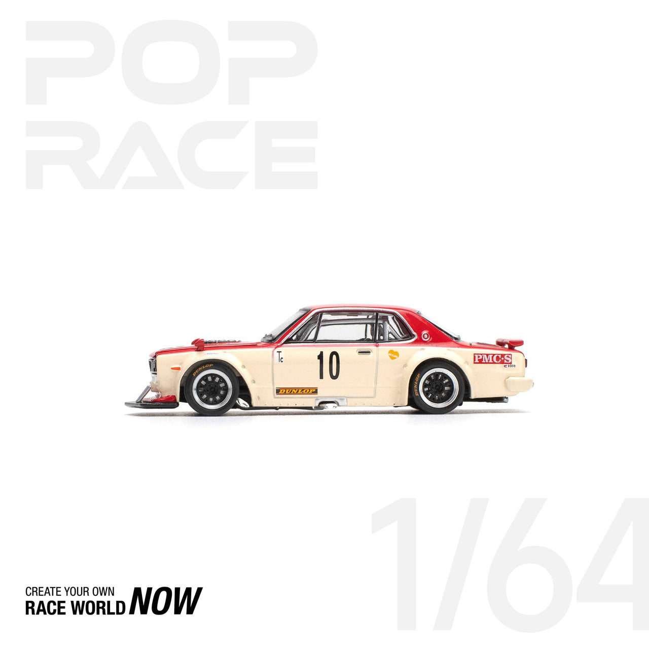 POP RACE 1:64 Nissan Skyline GT-R V8 Drift (Hakosuka) Watanabe