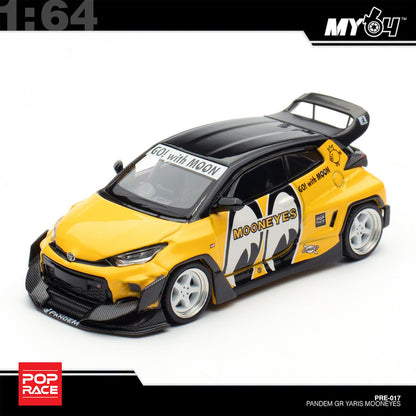 POP Race 1/64 Pandem GR Yaris MOONEYES PRE017 Blister Pack