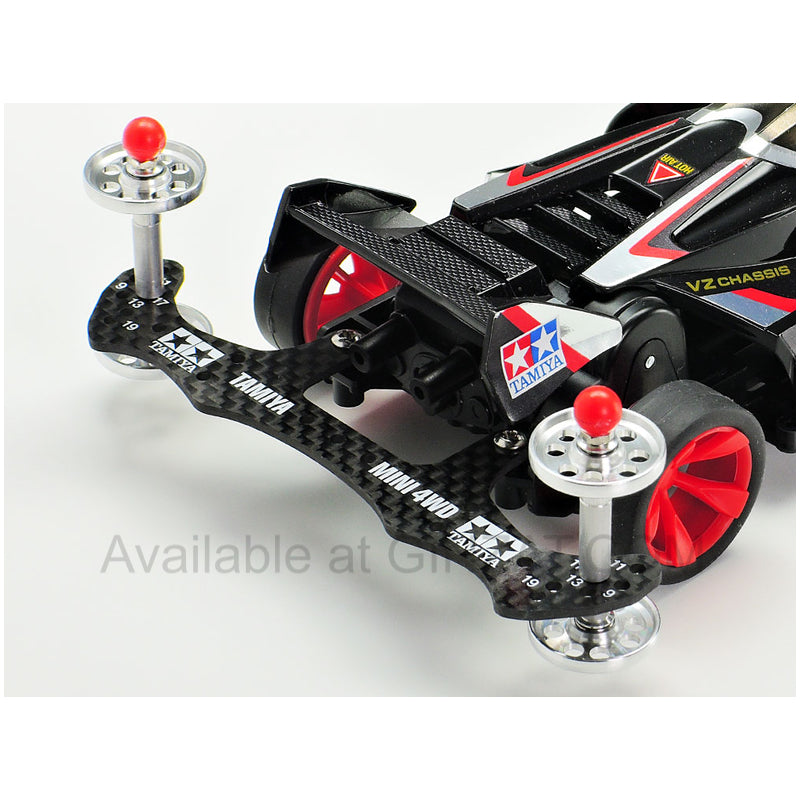 Tamiya Mini 4WD Special Project Items (Parts) HG LIGHTWEIGHT 19mm ALUMINUM BALL-RACE ROLLERS (RINGLESS/BLACK)